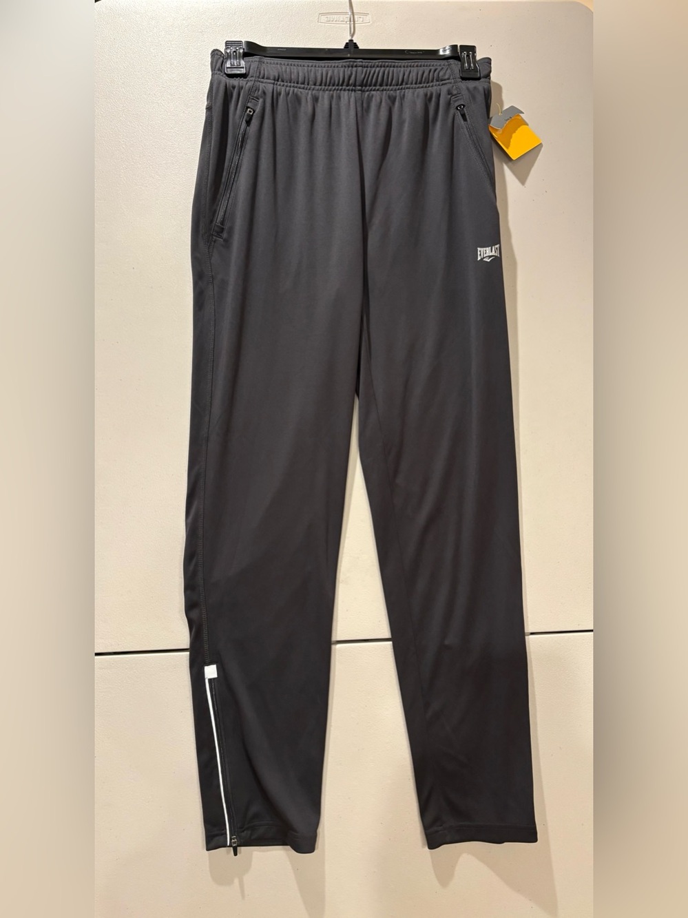 Everlast Men's Black Performance Joggers with Side Zips